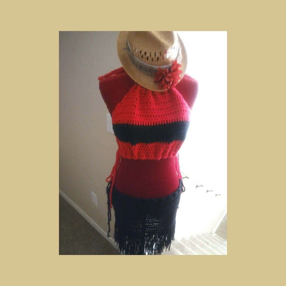 Halter top & skirt
